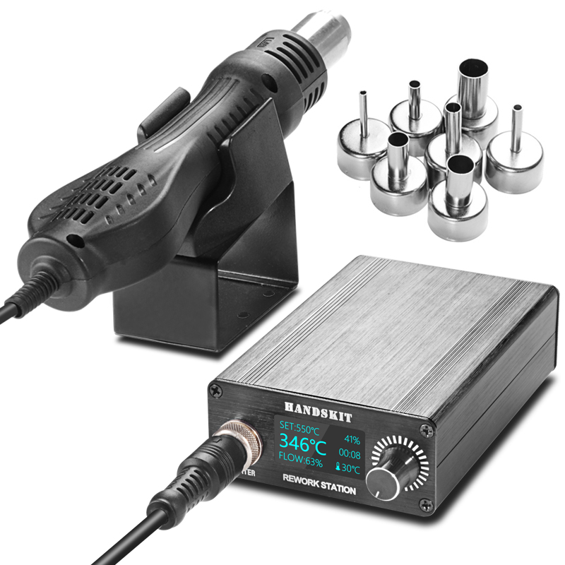 Hot Air Rework Station T12 - T12 Heat Guns OLED Digital Display