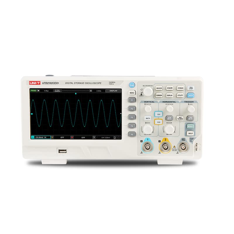 Digital Storage Oscilloscope 100Mhz - UTD2102CEX+ High Precision 100MHz Digital Storage