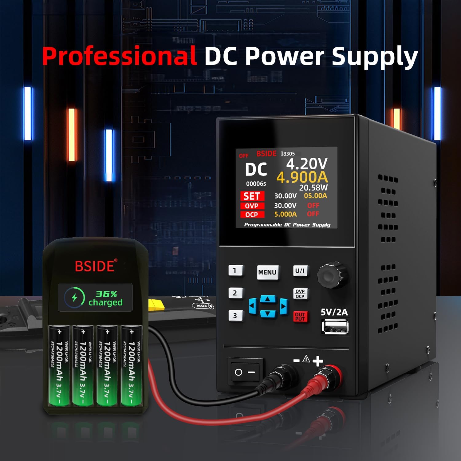 BSIDE DC Laboratory Regulated  - Programmable Dc Power Supply 30V 10A review and price