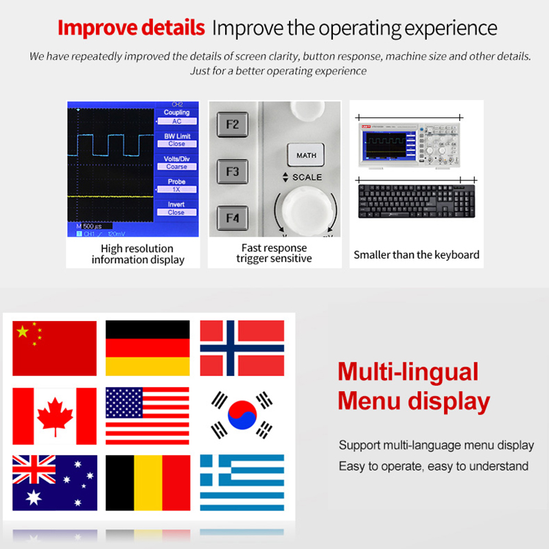 UNI-T Digital Oscilloscope UTD - Digital Storage Oscilloscope 100Mhz review and price