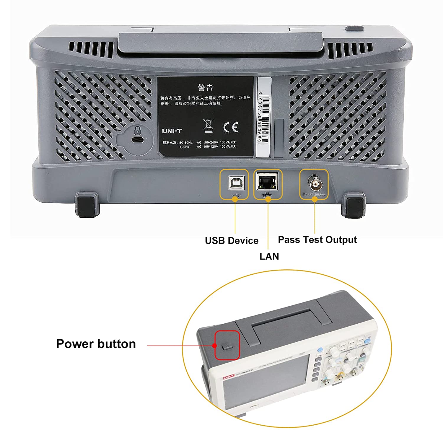 UTD2102CEX+ High Precision 100 - Digital Storage Oscilloscope 100Mhz review and price