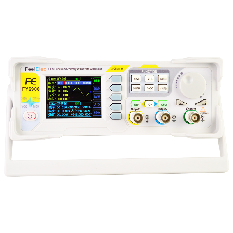 New FY6900 60MHz Dual Channel  - Function Arbitrary Waveform Generator review and price